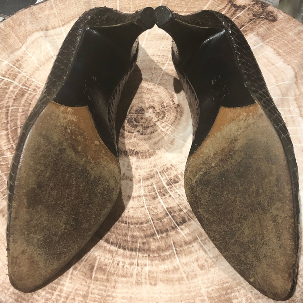 Ysl Paris Snake Leather Shoes View 3